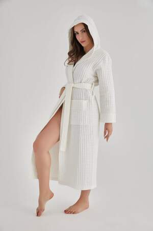 Жіночий вафельний халат Nusa 4160