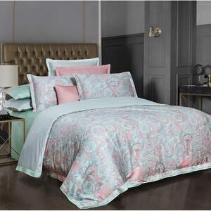 Постільна білизна із сатину Sarev Volga yesil євро розмір