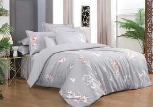 Постільна білизна із сатину Sarev Lida gri євро розмір