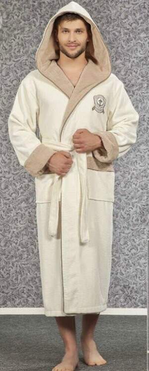 Махровий халат чоловічий довгий Nusa 7160