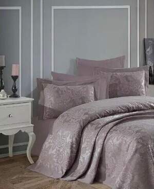 Жакардне покривало на ліжко Gardine's Gul ліловий