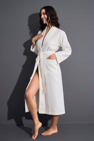 Жіночий вафельний халат Nusa 4270