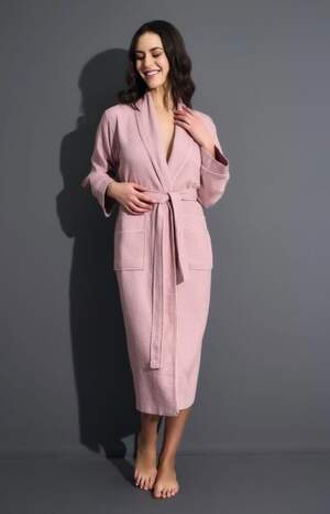 Жіночий вафельний халат Nusa 4270