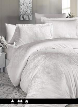 Постільна білизна з сатину First Choice Sofya cream