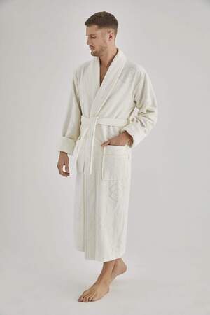 Чоловічий махровий халат довгий Nusa 1360