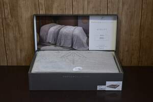 Велюрове покривало плед на ліжко Pupilla Violet 220х240