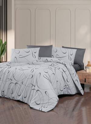 Постільна білизна ранфорс First Choice Alfeo Antracite