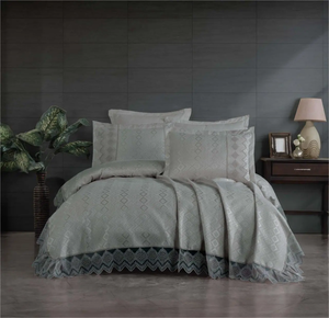Жаккардное покрывало на кровать Decomila neva grey 240х260 Жаккардное покрывало на кровать Decomila neva grey 240х260