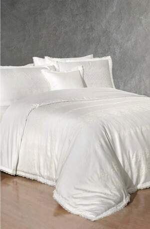 Постільна білизна із сатину Sarev Perry krem євро розмір