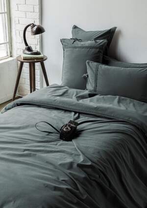 Поплиновое постельное белье Issimo home Teal Green Поплиновое постельное белье Issimo home Teal Green