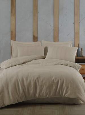 Постільна білизна муслін Saheser Aura Bej