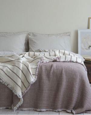 Муслінове покривало на ліжко LA MODNO Magic mink 230x250