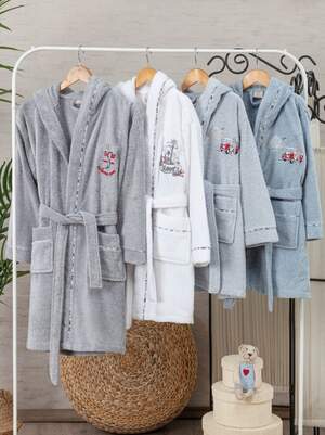 Підлітковий махровий халат для хлопчика Pupilla