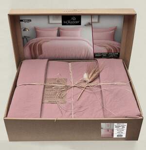 Постельное белье хлопок La Maison Stonewashed 200 х 220 см Mariella Blush