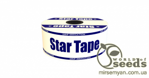 Капельная лента Star Tape 8мл. 20см. между капельницами, 750л/ч. (1000м.) Капельная лента Star Tape 8мл. 20см. между капельницами, 750л/ч. (1000м.)