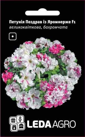 Петуния Поздравление с Яромнерже F1 10 семян. L