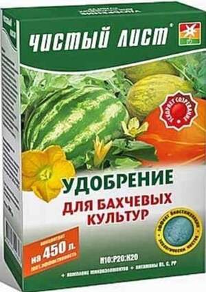 Удобрение Чистый лист для бахчевых культур 300 г. (Kvitofor) Удобрение Чистый лист для бахчевых культур 300 г. (Kvitofor)