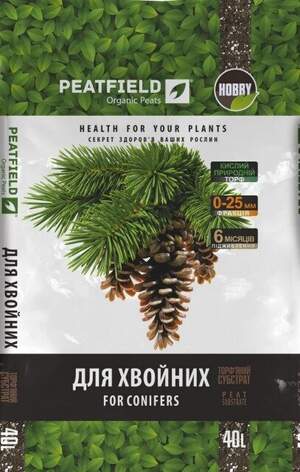 Субстрат для хвойных 40л PEATFIELD Субстрат для хвойных 40л PEATFIELD