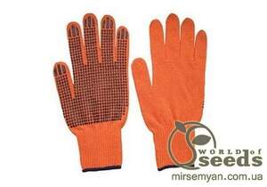 Рукавички бавовняні, односторонні (упак. 12 пар)