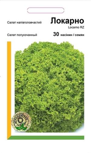 Салат напівкачаний Локарно - 30 насінин А (Rijk Zwaan) Салат напівкачаний Локарно - 30 насінин А (Rijk Zwaan)