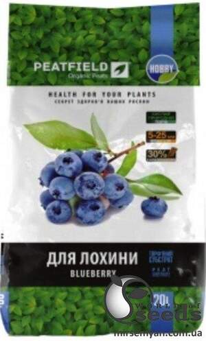 Субстрат для Чорниці (Лохіна) PEATFIELD. 20 л. рН: 3,5-4,5 Субстрат для Чорниці (Лохіна) PEATFIELD. 20 л. рН: 3,5-4,5