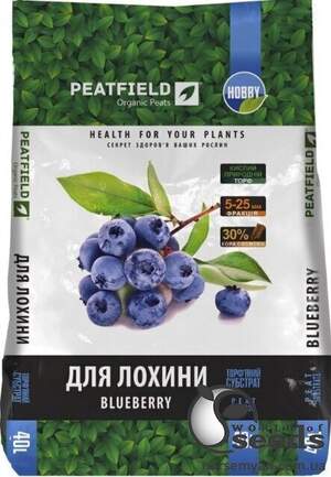 Субстрат для Чорниці (Лохіна) PEATFIELD. 40 л. рН: 3,5-4,5 Субстрат для Чорниці (Лохіна) PEATFIELD. 40 л. рН: 3,5-4,5