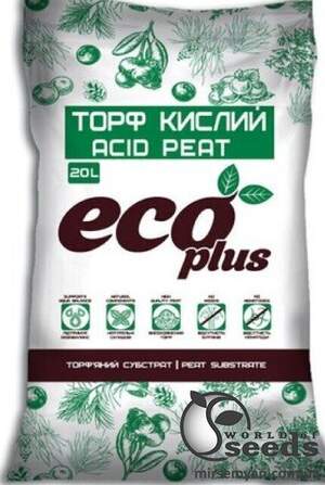 Торф кислий ECO PLUS 20 л. Торф кислий ECO PLUS 20 л.