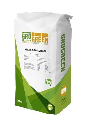 Удобрение GroGreen 14-6-28+6CaO+TE, 10 кг Удобрение GroGreen 14-6-28+6CaO+TE, 10 кг