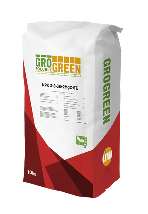Удобрение GroGreen NPK 3-8-38 + 2MgO+TE, 25 кг Удобрение GroGreen NPK 3-8-38 + 2MgO+TE, 25 кг